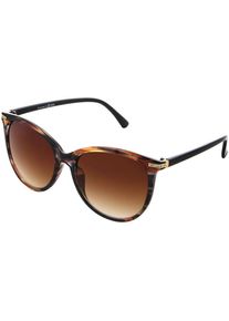 Laura Scott Damen Sonnenbrille, braun, feminin, gemustert, Brillen, für Damen mit dezenter Strassapplikation - NEW