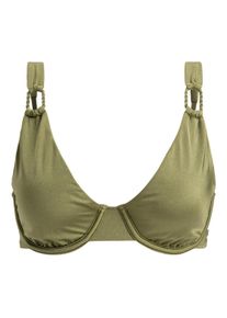 Roxy Damen Triangel-Bikini-Top "Brilho", grün, Gr. XL, 82% Nylon, 18% Elasthan, Bikini-Oberteile
