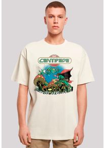 F4NT4STIC Herren T-Shirt "Centipede Atari Retro Gaming", beige, casual, Gr. M, Obermaterial: 100% Baumwolle, Shirts, Premium Qualität