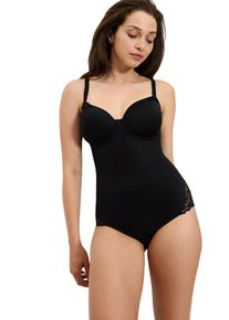 Triumph Damen Shaping-Body "Modern Finesse BSWP", schwarz, klassisch, Gr. 80, unifarben, Spitze, Obermaterial: 52% Polyamid, 30% Elasthan, 18%