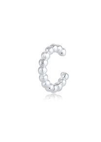 Elli Damen Single-Ohrhaken "Earcuff Single Dots Design 925 Sterling Silber", OneSize, ohne Stein, Silber 925 (Sterlingsilber), silber, Silber 925