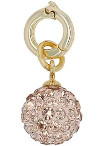 Amor Damen Charm Kugel "2038484, 2038485", beige, Silber 925 (Sterlingsilber), Charms, mit Kristallglas