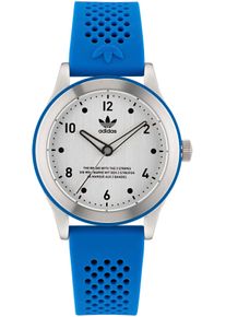 Damen Quarzuhr "CODE THREE", blau, adidas originals, Armbanduhren, Armbanduhr, Damenuhr, Herrenuhr, Silikonarmband