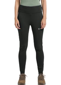 Jack Wolfskin Damen Sporthose "KLINTAL TIGHTS W", schwarz, Gr. L, Obermaterial: 62% Polyamid, 38% Elastan; Kontrast:73% Polyamid, 27% Elastan, Hosen