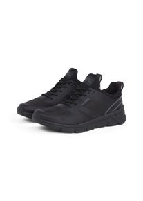 Tommy Hilfiger Herren Slip-On Sneaker "MODERN COMFORT RUN MIX", Gr. 44, schwarz, Synthetik, Textil, sportlich, Schuhe, Halbschuh, Slipper,