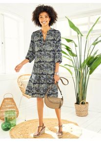Heine Damen Sommerkleid "Druck-Kleid", bunt, Gr. 38, bedruckt, gemustert, mehrfarbig, 100% Viskose, Kleider