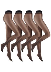Camano Damen Feinstrumpfhose "fine everyday", Gr. 38, schwarz, Obermaterial: 90% Polyamid, 10% Elasthan, unifarben, Strumpfhosen, mit leicht