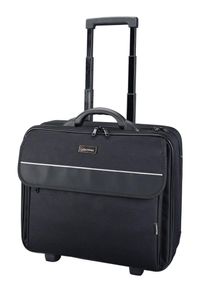 LIGHTPAK Business-Trolley "Treviso", schwarz, Polyester, Polyamid (Nylon), Koffer, mit Laptopfach