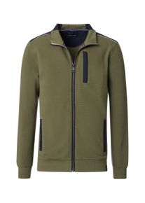 Casamoda Herren Sweatjacke "Casamoda Sweatjacke uni", grün, Gr. L, 95% Baumwolle, 5% Elasthan, Sweatjacken