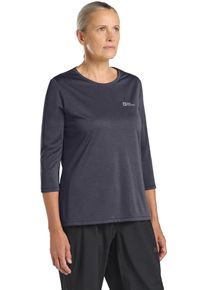Jack Wolfskin Damen Funktionsshirt "CROSSTRAIL 3/4 T W", grau, Gr. S, Oberstoff: 100% POLYESTER, Shirts