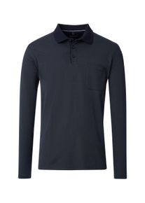 Casamoda Herren Langarm-Poloshirt "Casamoda Polo-Shirt Langarm gestreift", blau, Gr. XL, 60% Baumwolle, 40% Polyester, Shirts