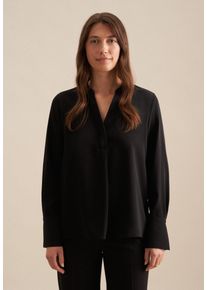 Seidensticker Damen Klassische Bluse "Schwarze Rose", schwarz, Gr. 34, unifarben, 100% Polyester, Blusen, Tunika Uni