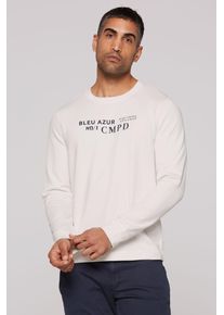CMPD Herren Sweater, weiß, casual, Gr. 4XL, bedruckt, Material: 100% Baumwolle, Sweatshirts, aus Baumwolle