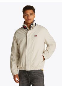 Tommy Jeans Herren Allwetterjacke "TJM DNA COLLAR ESS JACKET", beige, casual, Gr. XXL, Web, Obermaterial: 100% Polyamid, Jacken, Mit