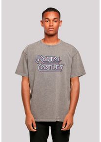 F4NT4STIC Herren T-Shirt "Atari Crystal Castles Retro Gaming", grau, casual, Gr. XS, Obermaterial: 100% Baumwolle, Shirts, Premium Qualität