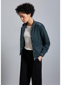 Street One Damen Blouson, grün, casual, Gr. 34, unifarben, Stoff, Obermaterial: 74% Viskose, 26% Polyester; Futter: 100% Polyester, Jacken, aus