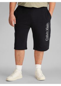 Herren Shorts "BT_CP-DOUBLE LOGO SWEATSHORTS", schwarz, casual, Gr. 4XL, CALVIN KLEIN BIG & TALL, unifarben, Sweatware, Obermaterial: 100% Baumwolle,