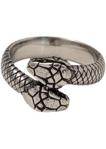 Firetti Damen Fingerring "Schmuck Geschenk Edelstahl Ring Damenring Herrenring Schlange", 58, Edelstahl, 5mm, silber, Edelstahl, Fingerringe, Made in