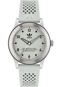 Damen Quarzuhr "CODE THREE", weiß, adidas originals, Armbanduhren, Armbanduhr, Damenuhr, Herrenuhr, Silikonarmband