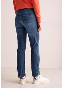 Cecil Damen Straight-Jeans, blau, casual, Gr. 27, unifarben, Jeans, 78% Baumwolle, 20% Polyester, 2% Elasthan, Jeans, 5-Pocket-Style