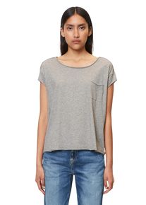 Marc O'Polo Damen T-Shirt "aus Organic Cotton", grau, Basic, Gr. XS, MARC O'POLO DENIM, unifarben, Obermaterial: 100% Baumwolle, Shirts