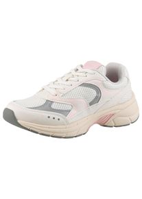 Tommy Jeans Damen Keilsneaker "ARCHIVE'25", Gr. 42, rosa, Textil, Synthetik, sportlich, Schuhe, Plateau, Freizeitschuh, Halbschuh, Schnürer mit