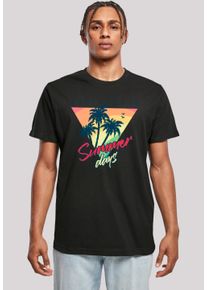 F4NT4STIC Herren T-Shirt "California Palmen Retro", schwarz, casual, Gr. XL, Obermaterial: 100% Baumwolle, Shirts, Premium Qualität