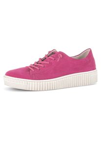 Gabor Damen Slip-On Sneaker, Gr. 38, pink, Ziegenveloursleder, unifarben, casual, Schuhe, Freizeitschuh, Halbschuh, Slipper mit Best