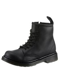 Dr. Martens Kinder Winterboots "1460 Serena Mono J", Gr. 30, schwarz, Leder, unifarben, klassisch, Schuhe, mit Innenreißverschluss
