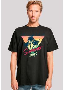 F4NT4STIC Herren T-Shirt "California Palmen Retro", schwarz, casual, Gr. L, Obermaterial: 100% Baumwolle, Shirts, Premium Qualität