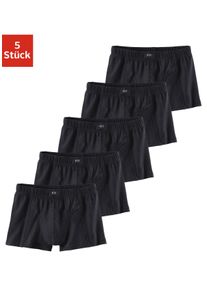H.I.S. H.I.S Kinder Boxer "Boxershorts für Jungen", Gr. 104, schwarz, Jersey, Obermaterial: 95% Baumwolle, 5% Elasthan, unifarben, Unterhosen, farblich