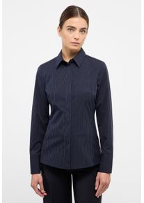 Eterna Damen Hemdbluse "FITTED", blau, klassisch, Gr. 40, 100% cotton, Blusen, EASY IRON (bügelleicht)