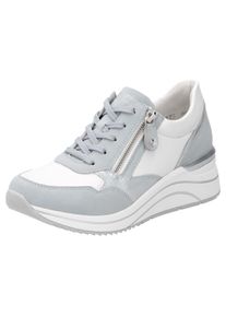 Remonte Damen Keilsneaker, Gr. 40, weiß, Lederimitat, sportlich, Schuhe, Freizeitschuh, Halbschuh, Schnürschuh, vegane Verarbeitung