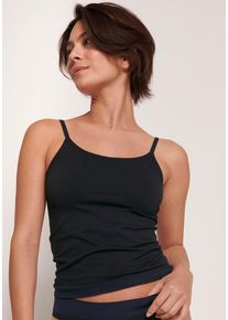 Sloggi Damen Spaghettitop "EVER Infused Aloe Shirt", Gr. S, schwarz, Single Jersey, Obermaterial: 89% Polyamid, 11% Elasthan, unifarben, casual,