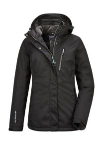 Killtec Damen Outdoorjacke "Nira", schwarz, sportlich, Gr. 38, 100% Polyester, Jacken, Wasser- und winddichte Jacke, atmungsaktiv, abnehmbare Kapuze