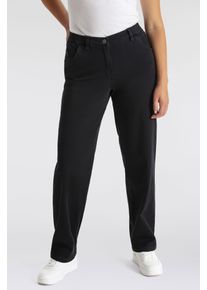 KjBRAND Damen Stretch-Hose "Babsie", schwarz, Gr. 44, Denim/Jeans, Obermaterial: 71% Baumwolle, 25% Polyester, 4% Elasthan, Hosen