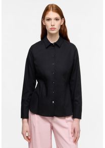 Eterna Damen Hemdbluse "REGULAR FIT", schwarz, klassisch, Gr. 34, 100% cotton, Blusen, NON IRON (bügelfrei)
