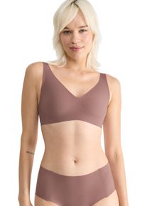 Sloggi Damen Bügelloser BH "NEU: ZERO Feel 2.0 Soft bra", Gr. L, braun, Single Jersey, Obermaterial: 76% Polyamid, 24% Elasthan, matt, unifarben,