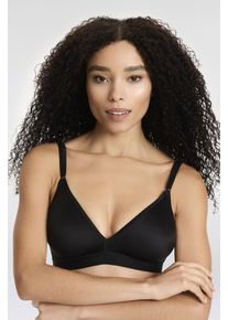 Triumph Damen Bügelloser BH "Micro Fun N", Gr. 85, schwarz, Microtouch, Obermaterial: 82% Polyamid, 18% Elasthan (LYCRA), klassisch, BHs, nahtlos