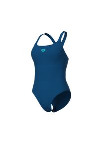arena Damen Badeanzug "arena Feel Damen Solid Control Pro Back Bustier Badeanzug", blau, Gr. 42, Obermaterial: 82% Polyester, 18% Elasthan, Badeanzüge