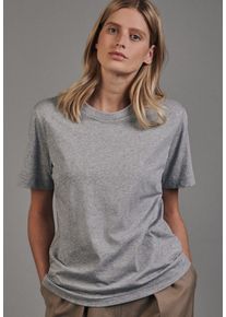 Seidensticker Damen T-Shirt "Schwarze Rose", grau, Gr. M, unifarben, 100% Baumwolle, Shirts, Kurzarm Rundhals Uni