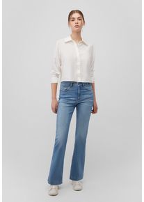 Mavi Damen Langarmbluse "CROPPED SHIRT", weiß, Gr. S, unifarben, 87% Viscose, 13% Polyamid, Blusen, Cropped Bluse