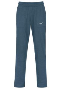 TRIGEMA Damen Jerseyhose "TRIGEMA Hose DELUXE Baumwolle", blau, sportlich, Gr. M, 100% Baumwolle, Hosen