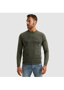 PME-Legend PME LEGEND Herren Sweatshirt, grau, casual, Gr. L, bedruckt, Obermaterial: 100% Baumwolle, Sweatshirts, mit Logo Schriftzug