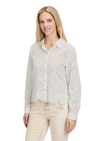 Cartoon Damen Spitzenbluse "Cartoon Spitzenbluse mit Knopfleiste", weiß, modisch, Gr. 38, Obermaterial: 100% Baumwolle., Blusen