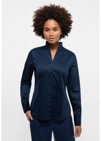 Eterna Damen Hemdbluse "REGULAR FIT", blau, modisch, Gr. 50, 95% cotton, 5% Elasthan, Blusen, EASY IRON (bügelleicht)