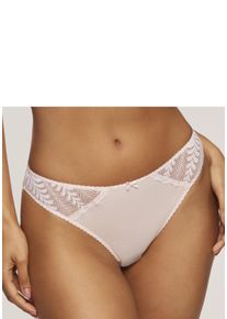 Lascana Damen Tanga "Amira", Gr. 48, rosa, Microtouch, Spitze, Obermaterial: 87% Polyamid, 13% Elasthan, Unterhosen, mit graphischen Spitzeneinsätzen