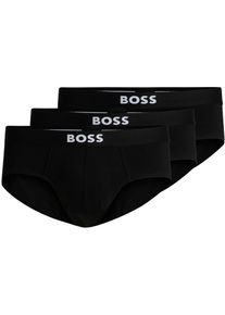 BOSS Herren Hipster "3P BOSS ONE x David Beckham", Gr. XL, schwarz, Jersey, Obermaterial: 95% Baumwolle, 5% Elasthan, unifarben, Unterhosen