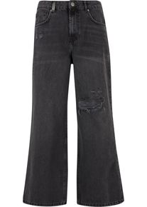 2Y STUDIOS Damen Bequeme Jeans "2Y Studios 2Y Diala Wide Baggy Jeans", grau, casual, Gr. 26, unifarben, 100% Baumwolle, Jeans