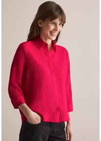 Cecil Damen Hemdbluse, rot, casual, Gr. XL, gestreift, Stoff, 70% Viskose, 30% Nylon, Blusen, mit 3/4 Ärmeln